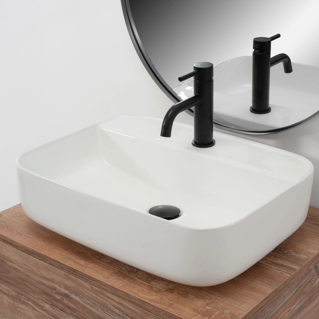 Lavabo Da Appoggio Rea Martina White