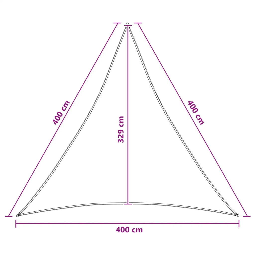 Vela Parasole | Telo Ombra | Vela da ombra 4 x 4 x 4 m HDPE