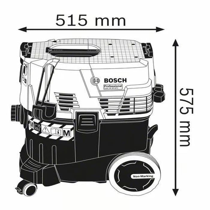 Aspirapolvere per solidi e liquidi 1380W GAS 35 M AFC in scatola di cartone - BOSCH - 06019C31W0