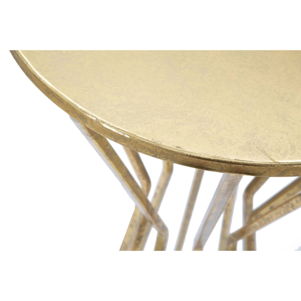 Tavolo VKH580, Oro, Metallo, 38x38x100 cm