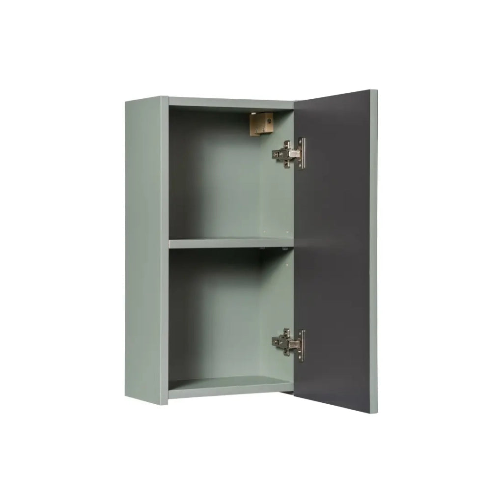 Mobile da bagno ELVINA - 1 porta - Altezza 57 cm - Verde salvia pastello - Mobile sospeso