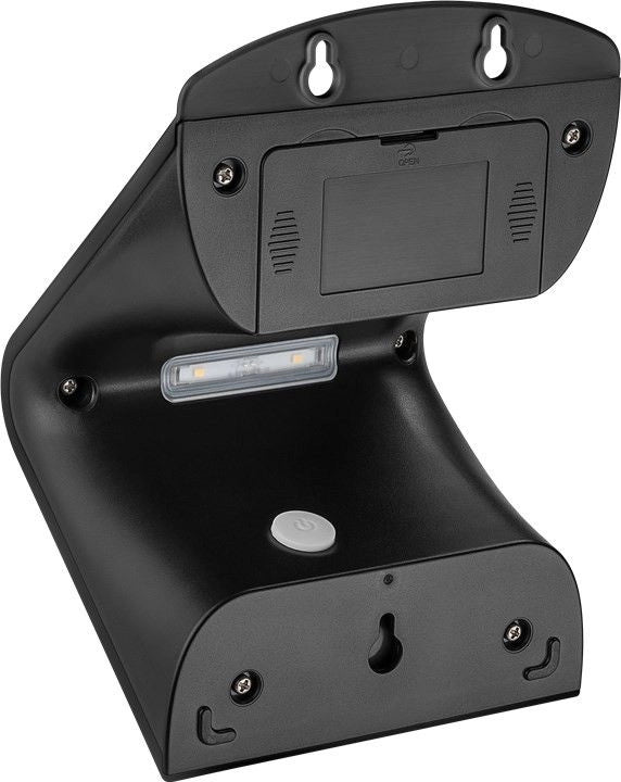 Lampada LED Solare a Muro 3,2W IP65 Sensore di Movimento Nero