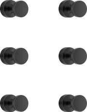 Set di 6 chiodi adesivi, neri, extra resistenti, chiodi adesivi per bagno, chiodi per parete per cucina, bagno, ufficio e camera da letto ecc.