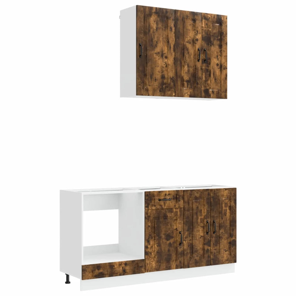 Unità Cucina KALMAR 5 pcs Rovere Fumo Legno ingegnerizzato 3438240