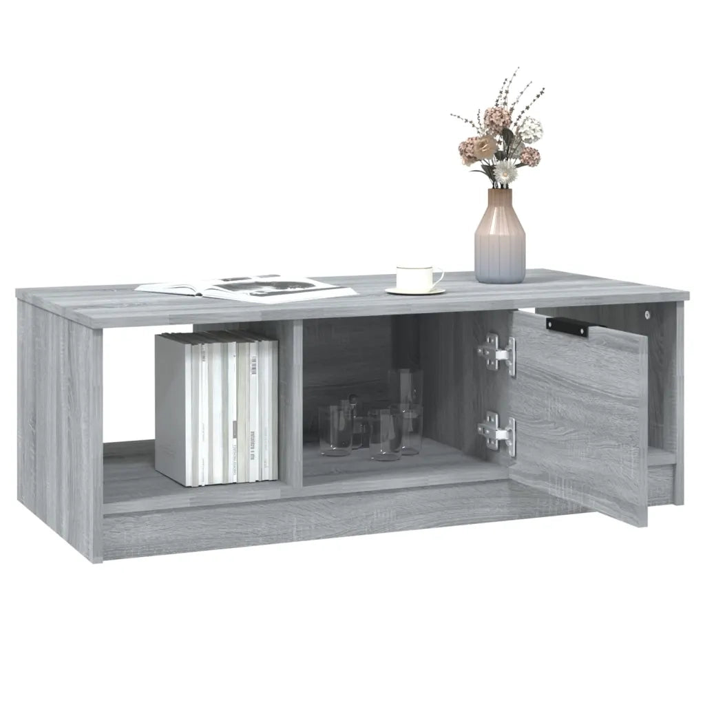 Tavolino da salotto | Tavolino da caff¨¨ | Tavolino da Soggiorno Grigio Sonoma 102x50x36cm Legno Multistrato