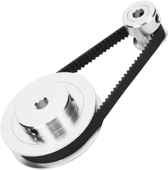 Piastra di raccordo in alluminio - 20/60 denti - 6 mm di diametro