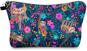 Borsa di cosmesi, organizzatore di bagno, borsa di viaggio per la make-up, organizzatore di bagno per bambine e donne (disegno di panda)
