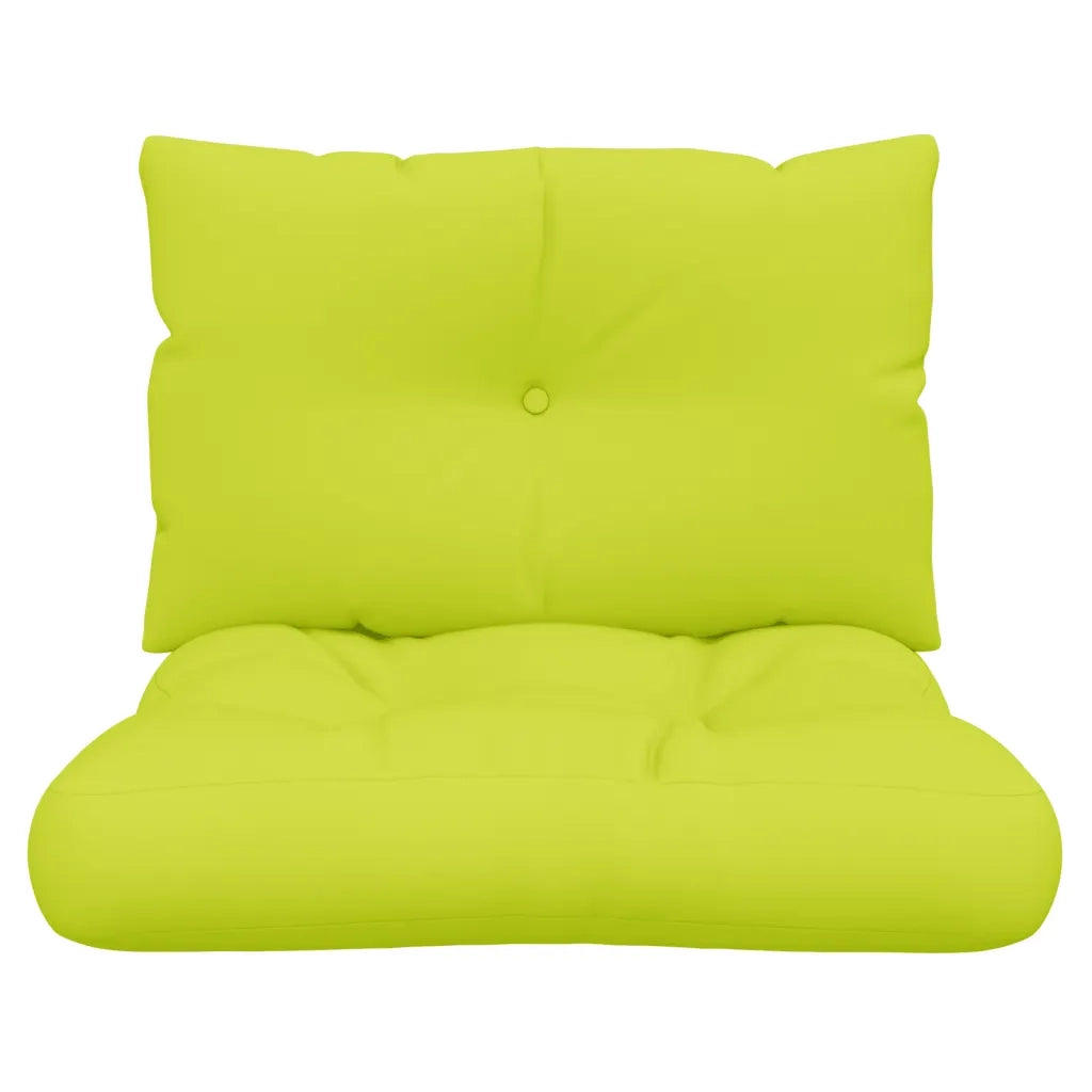 vidaXL Cuscini per Divani in Pallet 2 pz Verde Intenso in Tessuto