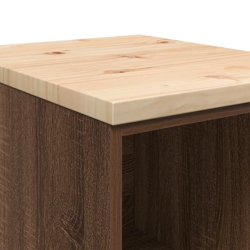 Armadietto per Garage in Rovere Marrone 40x51x85 cm