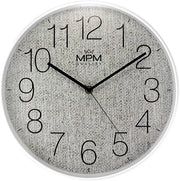Orologio da Parete di Alta Qualità, Design Elegante, Motivo Tessuto, Orologio Quartz, Dimensioni 295x45 mm, Materiale Plastico e Vetro Minerale, Ideale per Soggiorno, Camera da Letto, Cucina, Ufficio, Ristorante, Hotel