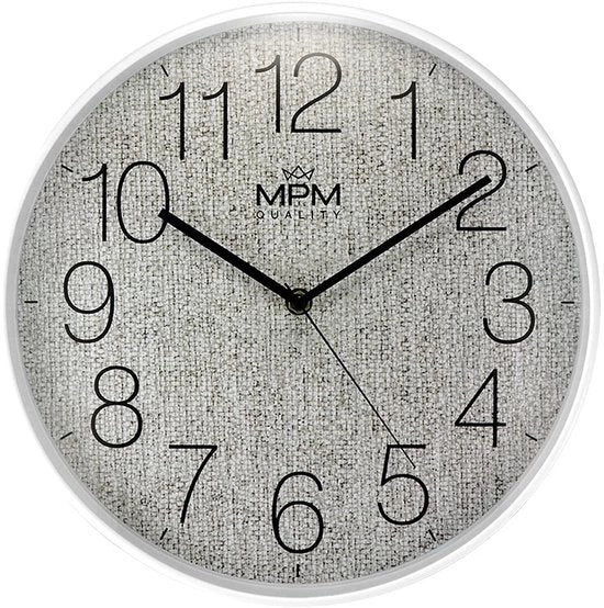 Orologio da Parete di Alta Qualità, Design Elegante, Motivo Tessuto, Orologio Quartz, Dimensioni 295x45 mm, Materiale Plastico e Vetro Minerale, Ideale per Soggiorno, Camera da Letto, Cucina, Ufficio, Ristorante, Hotel