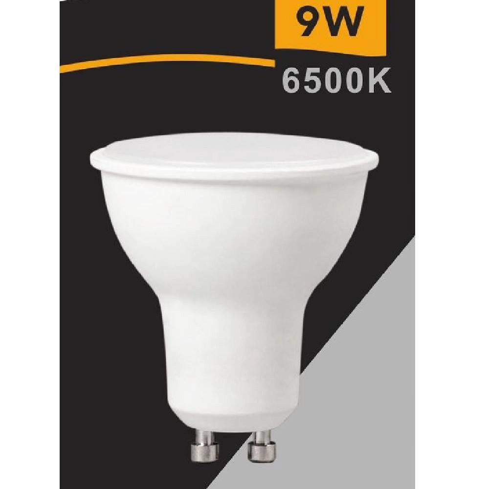 Trade Shop - Faretto Lampadina Led 9 Watt Gu10 Luce Calda Naturale Fredda Opaco 220° Gu10-9w -