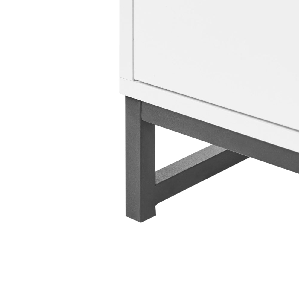 Mobile porta scarpe con 8 ripiani e scomparti per scarpe soluzione di arredo per l'ingresso bianco