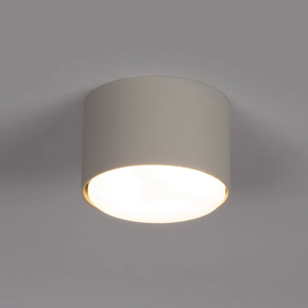 Spot soffitto tondo moderno beige 5,5cm GX53 12W Tubo Sigma