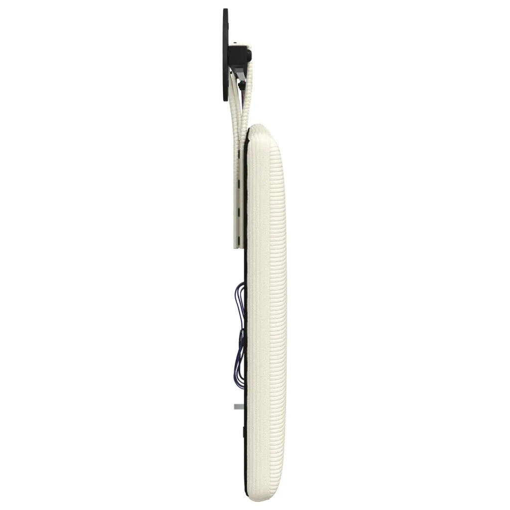 Testiera sospesa Con luce LED Crema Tessuto in Cords
