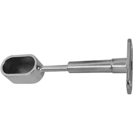 REGGITUBO LATERALE CHIUSO OVALE 15x30 mm - Ottonato - 10 pezzi