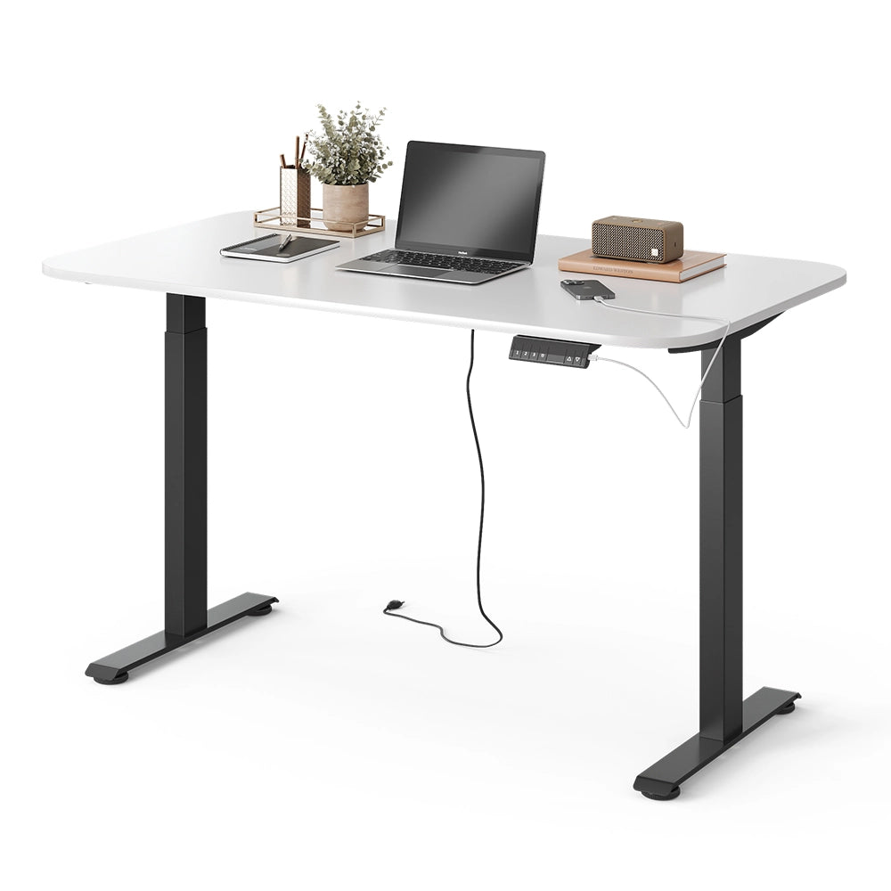 Vicco Scrivania Nero/bianco 140 x 80 cm 2 motori