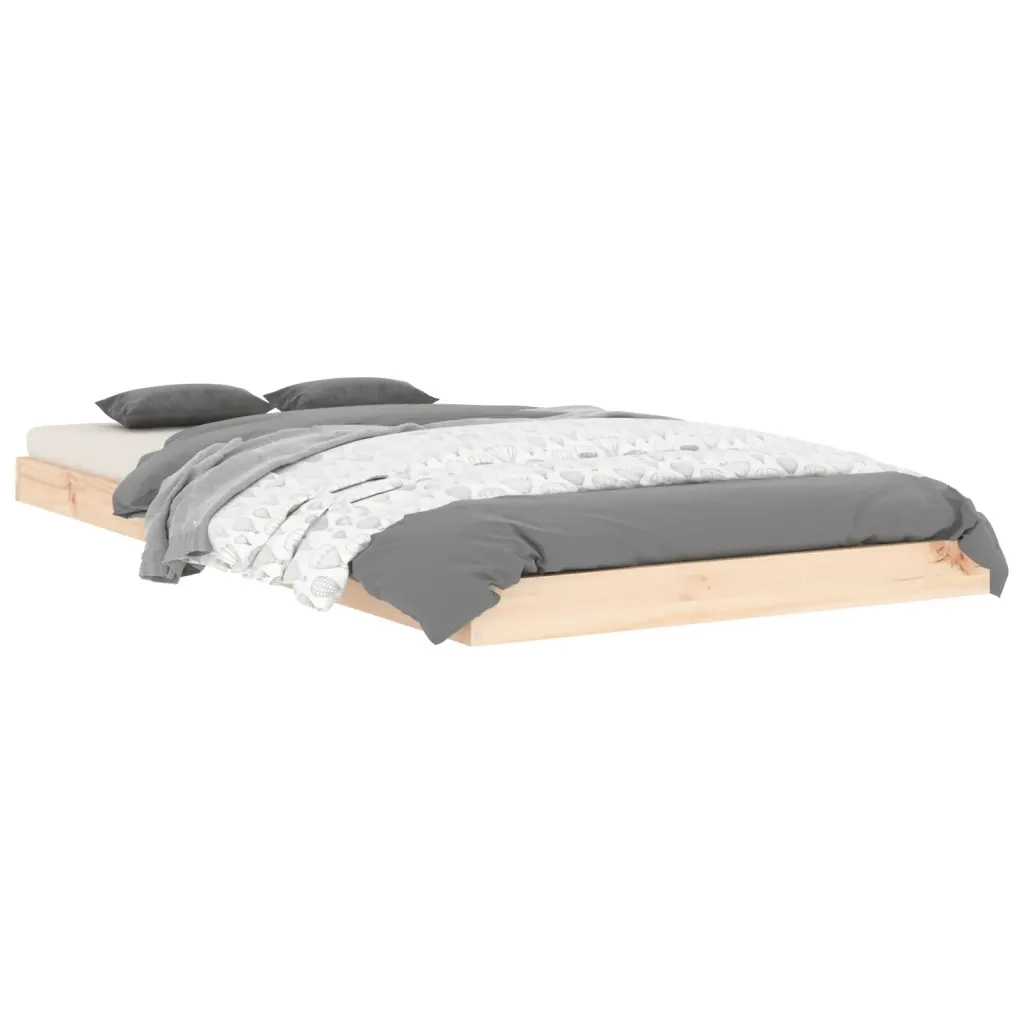 Letto singolo | Letto per adulti | Giroletto 90x190 cm Single in Legno Massello di Pino