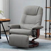 POLTRONA RELAX Reclinabile 145° 78x87x100 cm Grigio in similpelle e schiuma