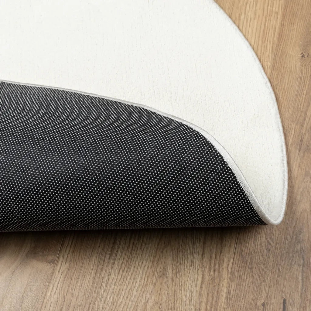 Tappeto OVIEDO a Pelo Corto Crema Ã˜ 120 cm