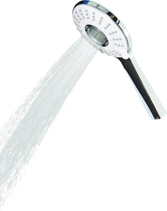 Doccia a seta con 5 funzioni - risparmio del 50% di acqua - funzione ecosostenibile - cromatura - design lussuoso
