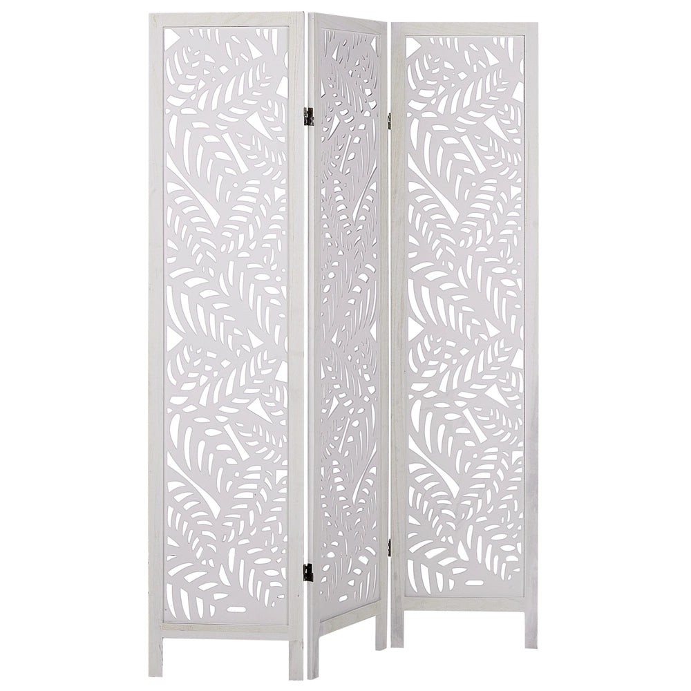 Divisorio per ambienti in legno di Paulownia bianco MDF a 3 pannelli pieghevole schermo decorativo divisorio soggiorno camera da letto Design moderno
