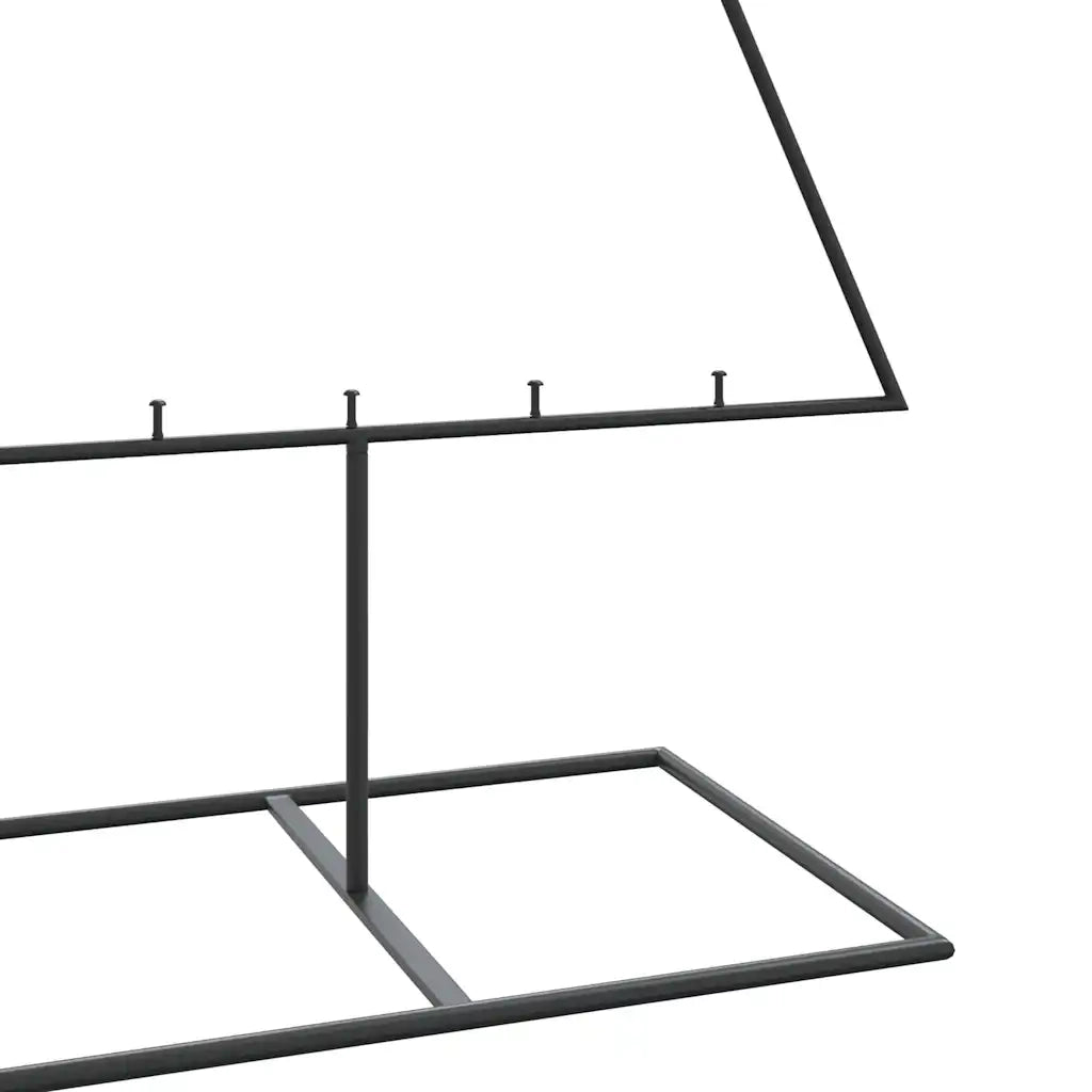vidaXL Albero di Natale Decorativo in Metallo Nero 180 cm