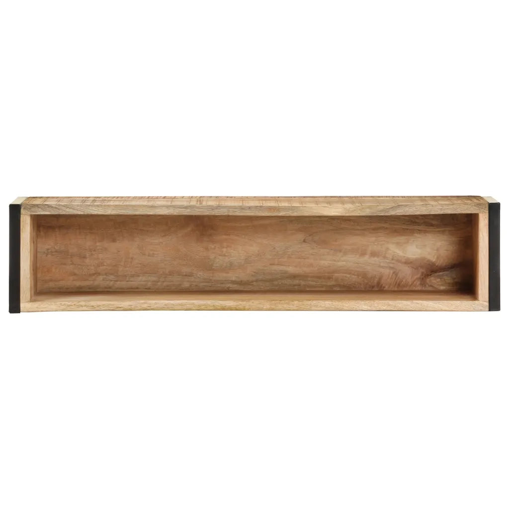Fioriera-Vaso-Contenitore per Piante 90x20x68 cm in Legno di Mango Grezzo