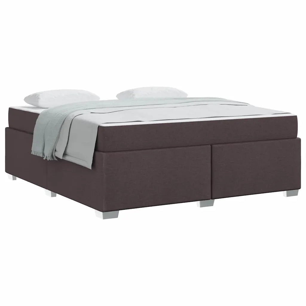 vidaXL Struttura del letto Marrone scuro 180 x 200 cm Tessuto