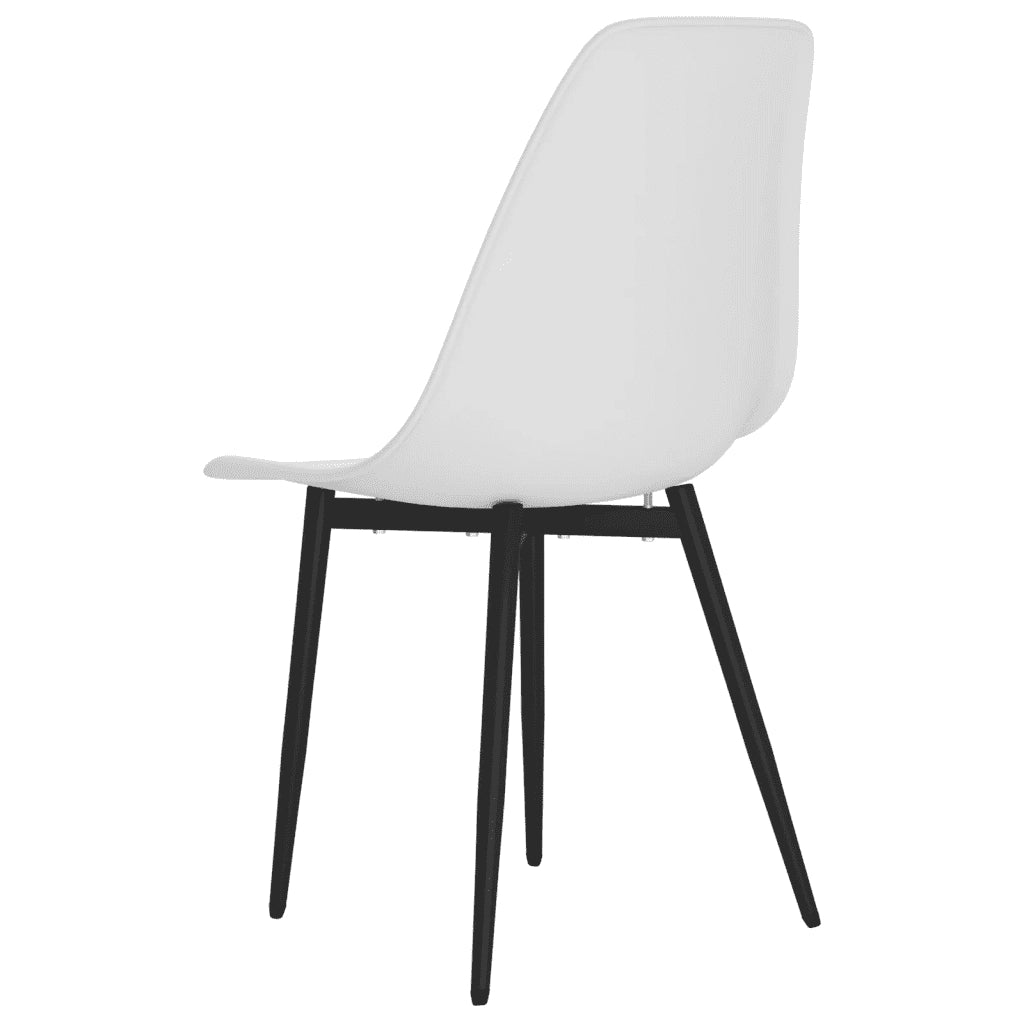 Sedie da Pranzo 6 pz Bianche in PP 3082341