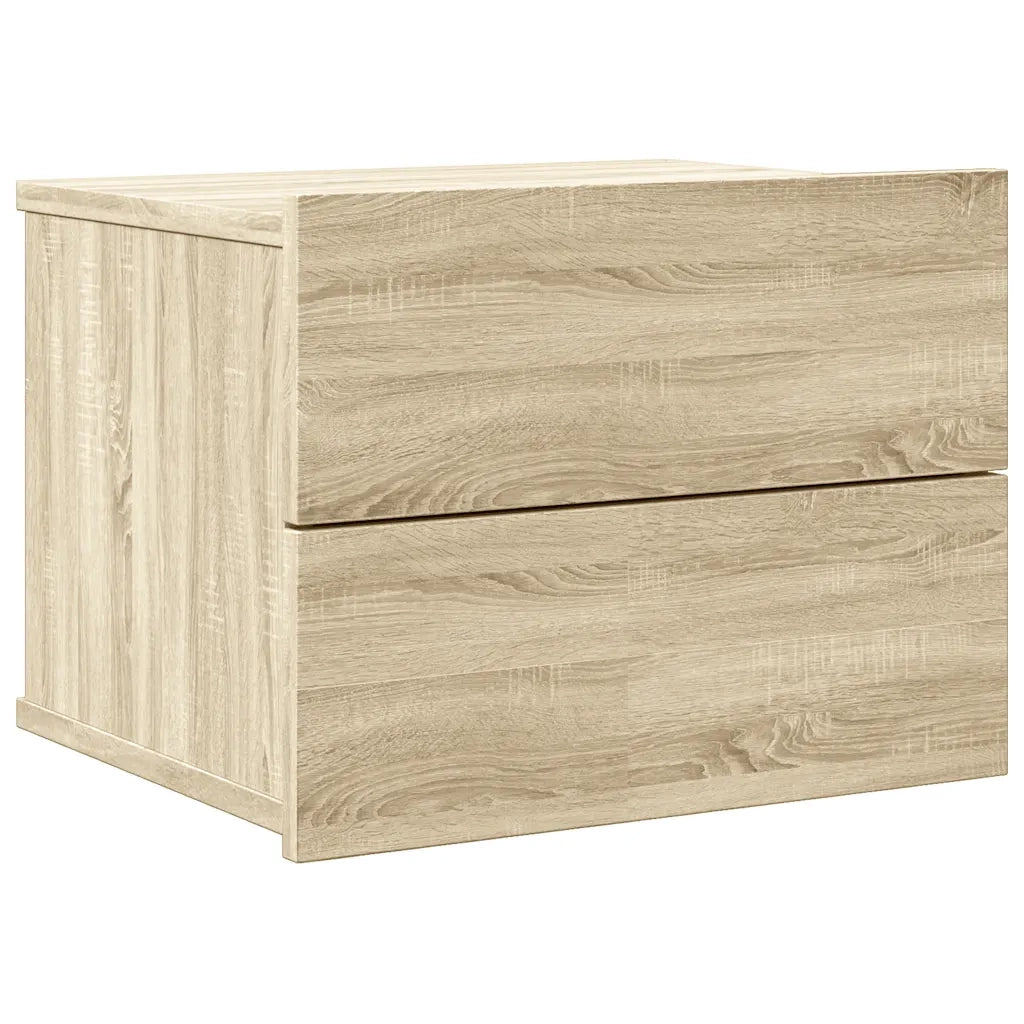 Comodino Rovere Sonoma 40x30x30 cm in Legno Multistrato 801059