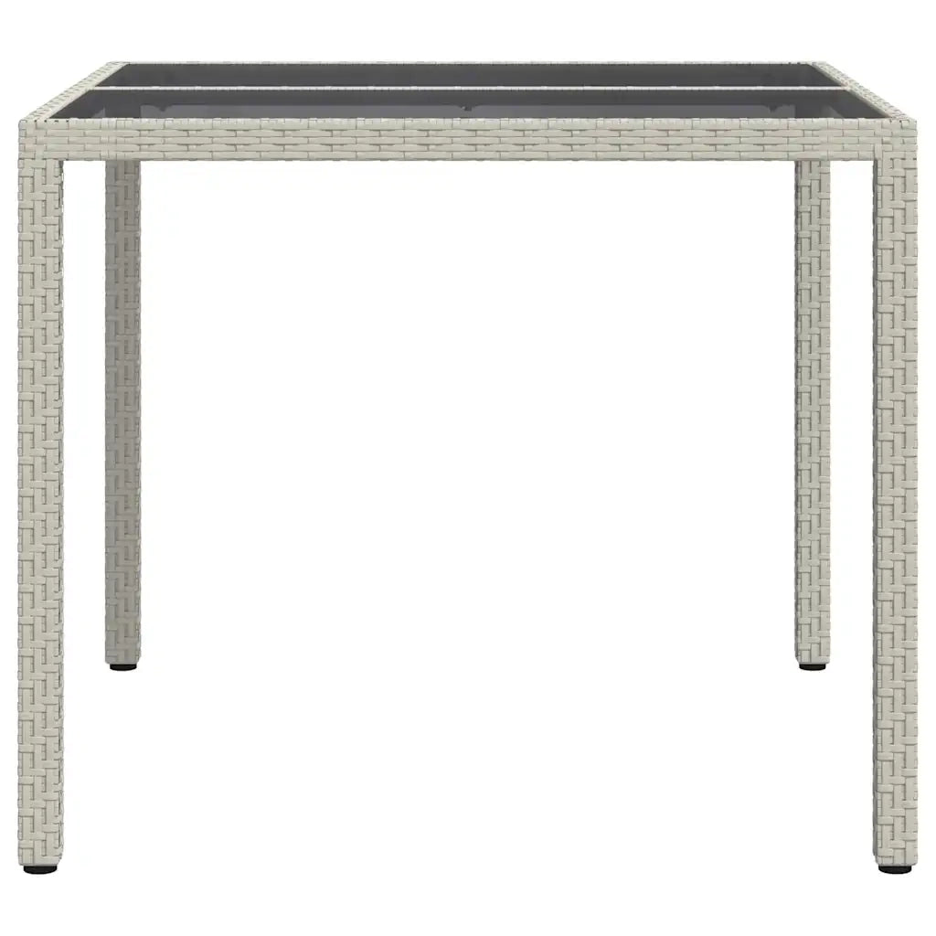Tavolo da Giardino Bianco 90 x 90 x 75 cm polyrattan 362535