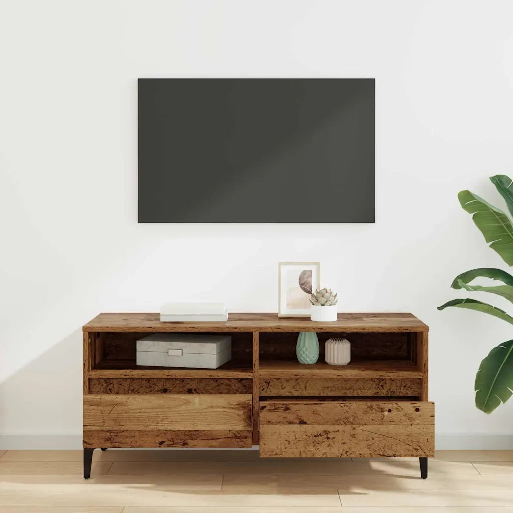 Mobile TV con cassetto Legno vecchio 100 x 34,5 x 44,5 cm 881468