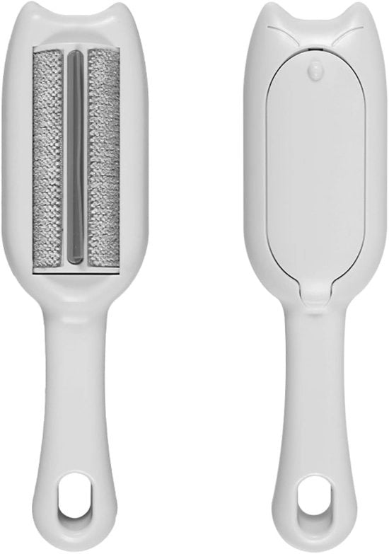 Strumento portatile per la rimozione di pelo di animali, rimossoio di pelo per cani e gatti riciclabile, strumento per la rimozione di pelo su più superfici, rimossoio di pelo per cani e gatti per divani, tappeti, abiti e lenzuola da letto (bianco)