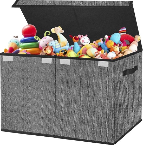 Scatola di archiviazione per giocattoli e abbigliamento per bambini, con strisce nere e bianche
