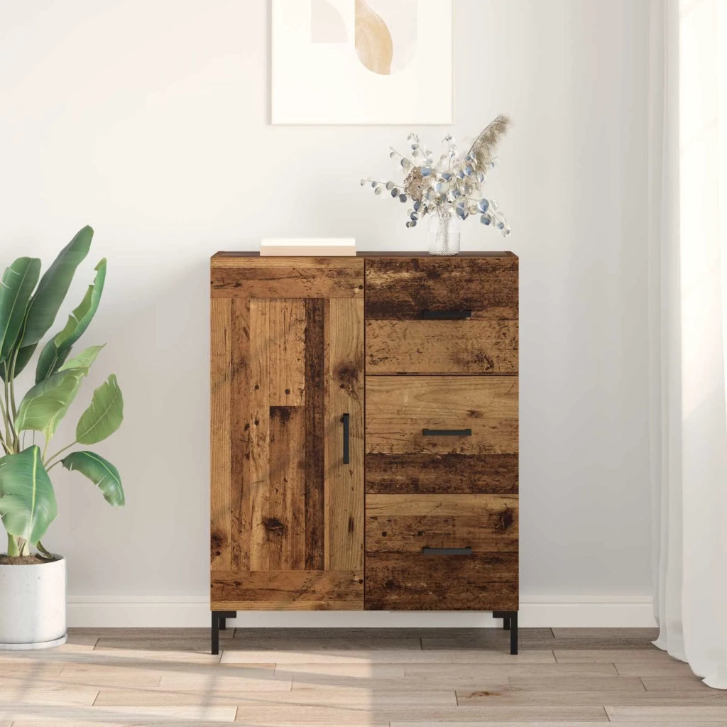 Credenza | Madia | Buffet da pranzo | Armadio da pranzo Legno vecchio 69.5 x 34 x 90 cm Legno multistrato