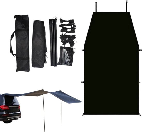 Tenda per camper dietro la portiera - ombrello per camion - ricovero per camper - tenda per hatchback - ombrello per camper per veicoli commerciali.