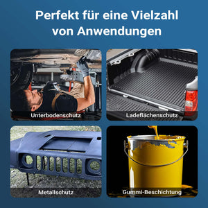 Pistola a spruzzo 1100ml 4-6bar 1/4" Spruzzatore Erogatore per protezione scatolati auto