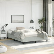 Struttura letto senza Materasso Grigio Chiaro 152x203 cm matrimoniale Velluto 347357