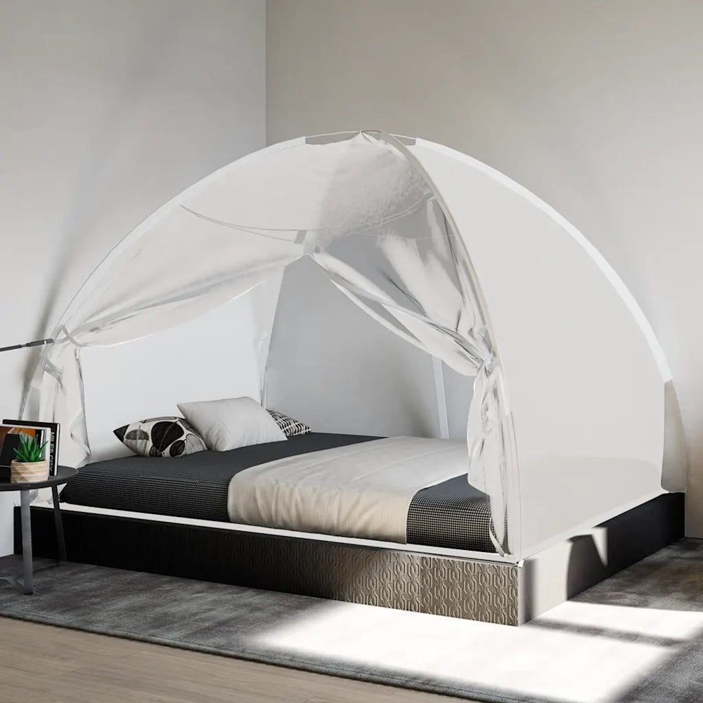 Zanzariera Mongolia con Porte 220 Rete Bianco 200x150x140 cm 4010047