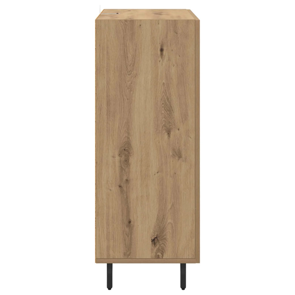 Credenza | Madia | Buffet da pranzo | Armadio da pranzo Rovere artigianale 69,5 x 34 x 90 cm Legno multistrato