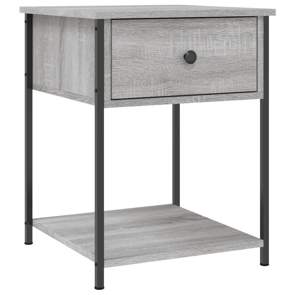 Comodini 2 pz Grigio Sonoma 44x45x58 cm in Legno Multistratocod mxl 88676