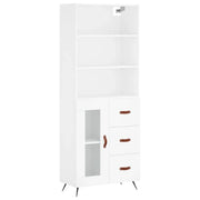 Buffet credenza cassettiera mobiletto mobile contenitore organizer cucina soggiorno salotto alto 69,5 x 34 x 180 cm legno ingegnerizzato bianco 02_0032731
