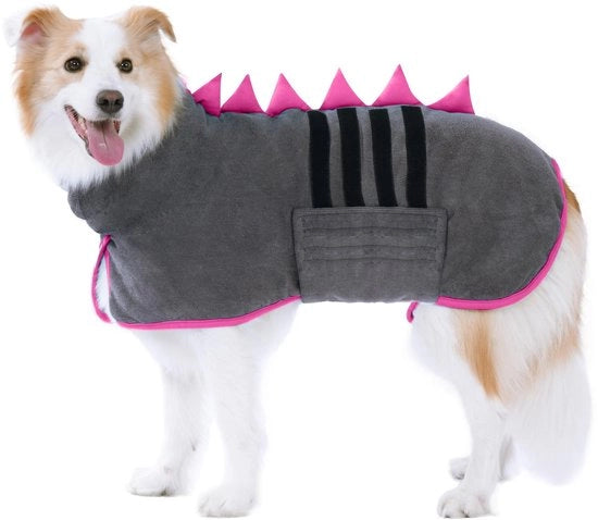 Badia per cani - Impermeabile - Microfibra - Collo adattabile - Assorbente - Comoda - Ideale per il bagno e il nuoto