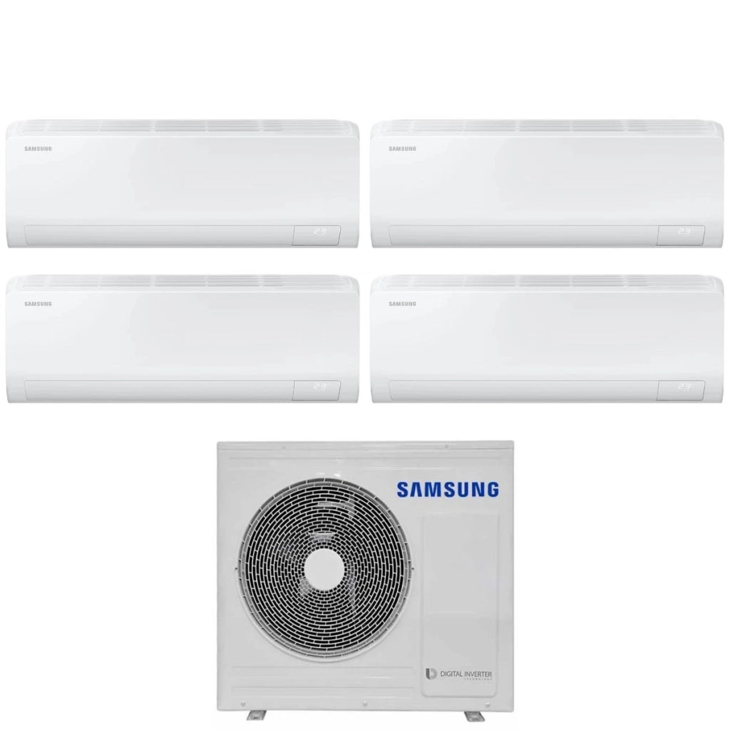 Climatizzatore Condizionatore Samsung Quadri Split Inverter serie CEBU S2 7+7+7+12 con AJ080TXJ4KG R-32 Wi-Fi integrato 7000+7000+7000+12000