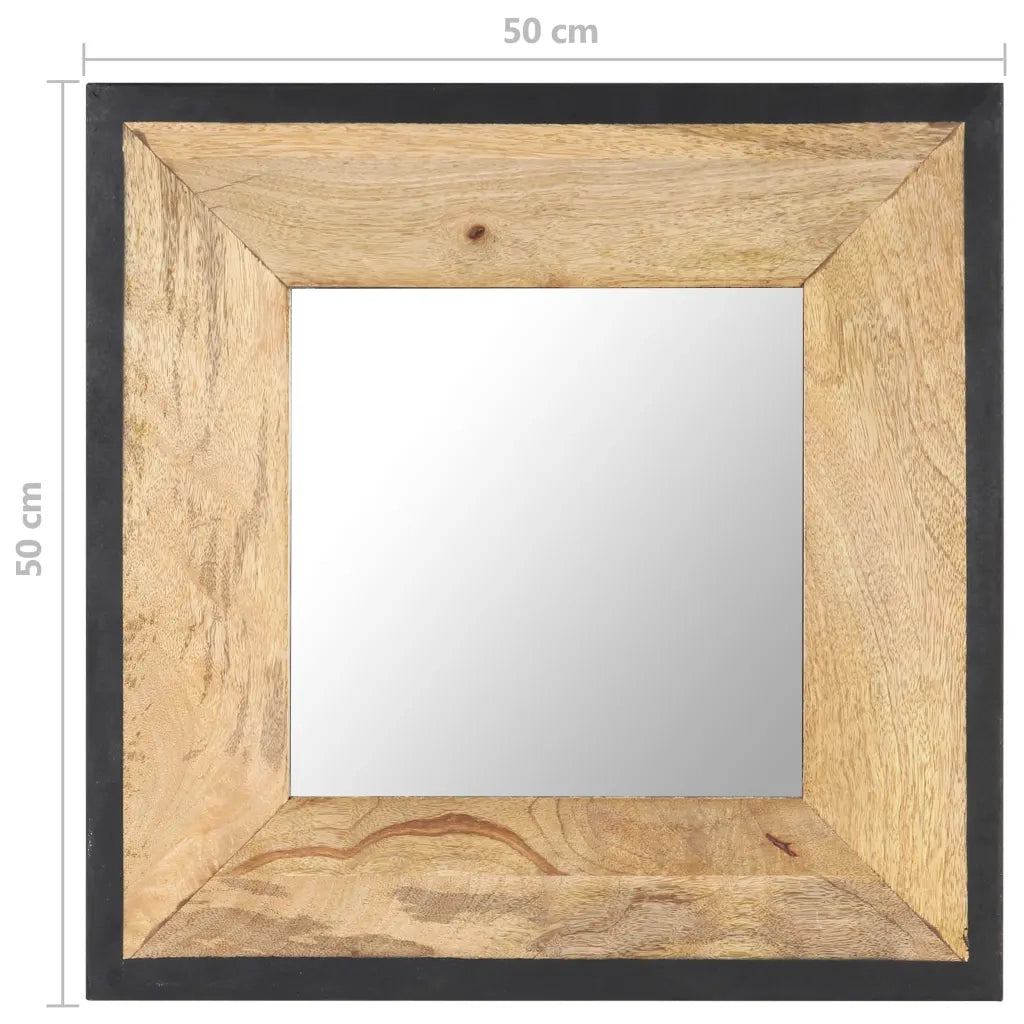 Specchio 50x50 cm in Legno Massello di Mango 321629