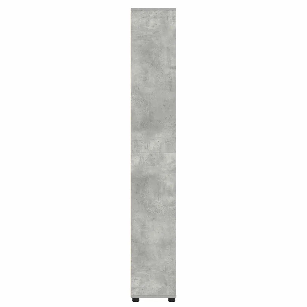Mobile da Bagno con porta Grigio cemento 30,5 x 30 x 195 cm