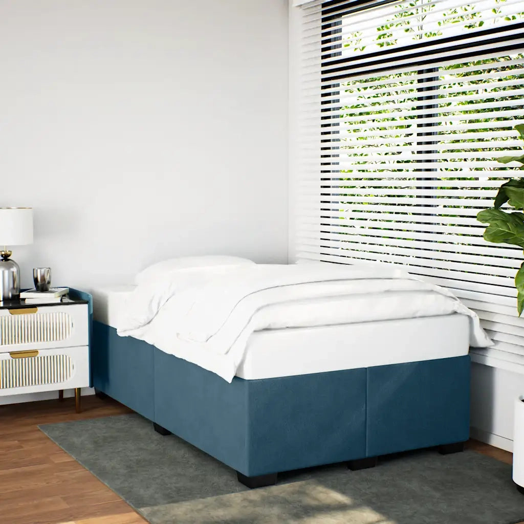 Giroletto-Struttura Letto Blu 120x200 cm in Velluto