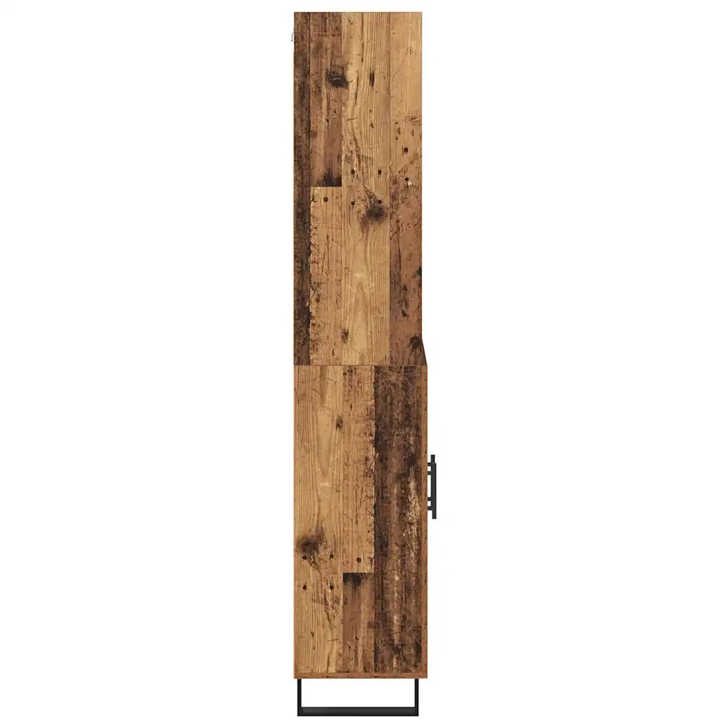 Credenza 2 pcs Legno vecchio Legno multistrato
