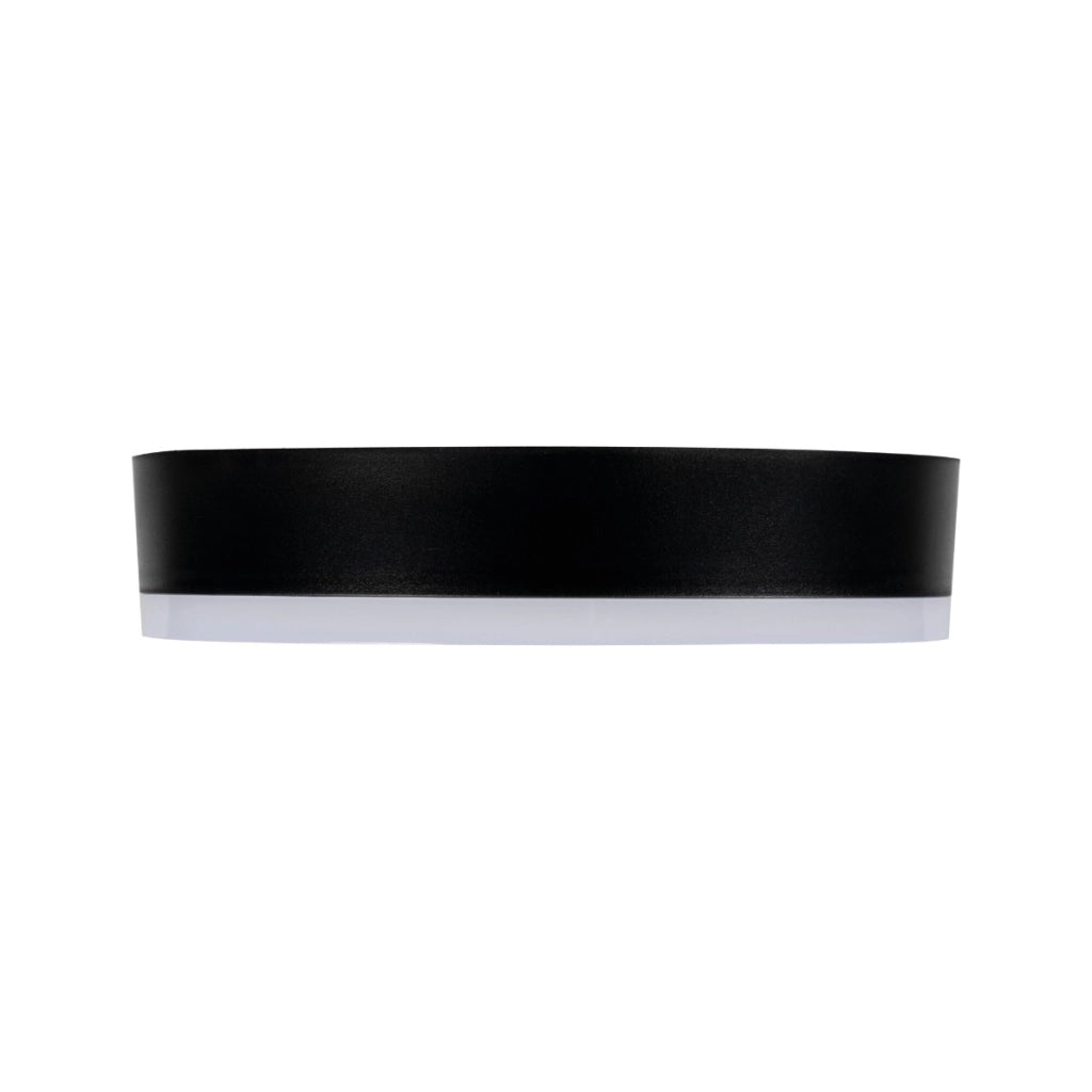 Plafoniera tonda 32cm LED 24W nero/bianco Tura Miledo